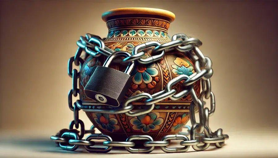 Aspects légaux de la vente de créations : une image qui symbolise la protection des œuvres et la propriété intellectuelle